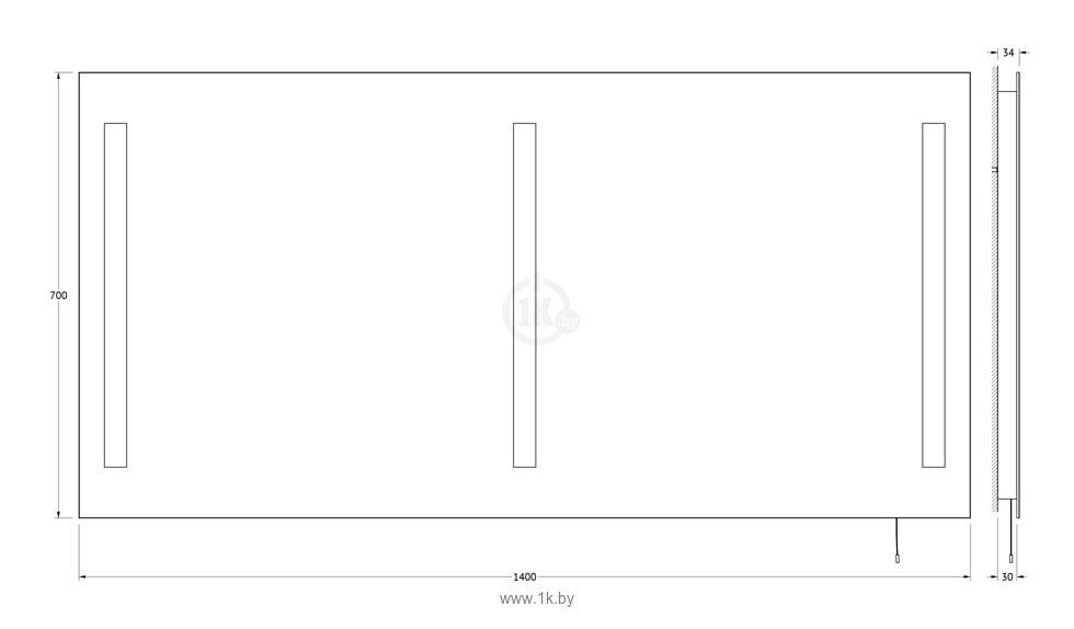 Фотографии Ellux Linea LED 140х70 (LIN-A3 9129)