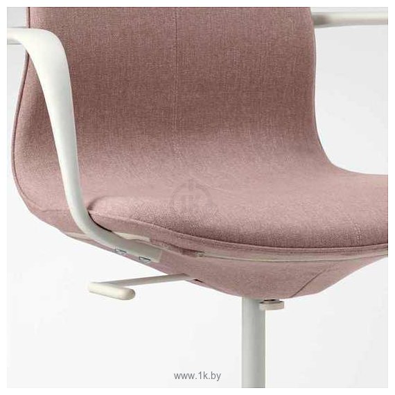 Фотографии Ikea Лонгфьелль 693.204.76 (гуннаред светлый коричнево-розовый/белый)
