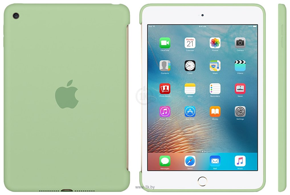Фотографии Apple Silicone Case for iPad mini 4 (Mint) (MMJY2ZM/A)