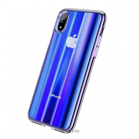 Фотографии Baseus Aurora Case для iPhone XS (синий)