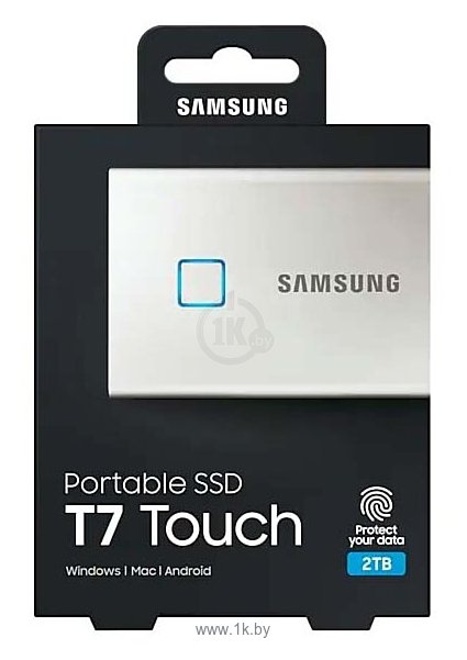 Фотографии Samsung Portable SSD T7 Touch 1 ТБ (серебристый)