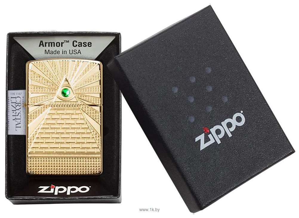 Фотографии Zippo Armor High Polish Brass Eye of Providence Design 49060
