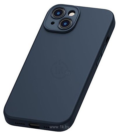 Фотографии Baseus Liquid Silica Gel Magnetic Case для iPhone 14 (синий)