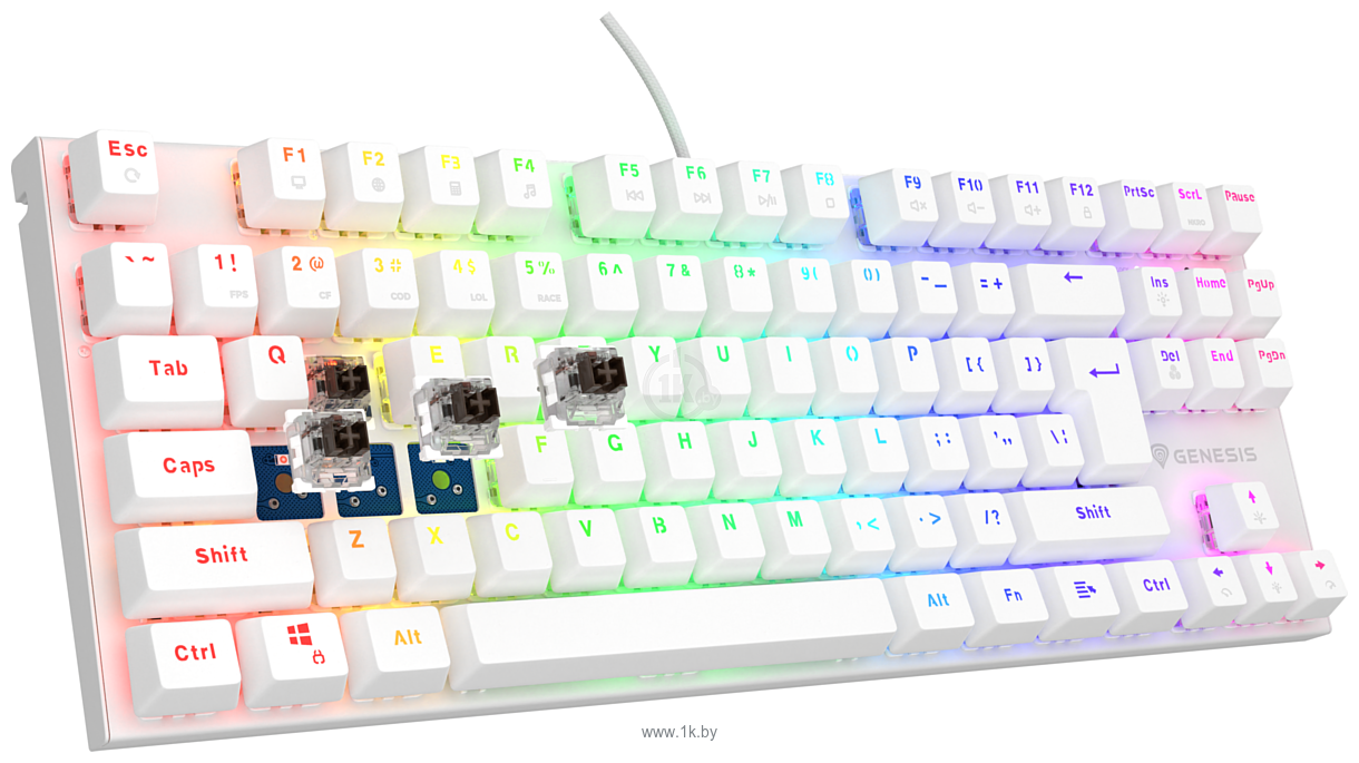 Фотографии Genesis Thor 303 TKL RGB white (без кириллицы)