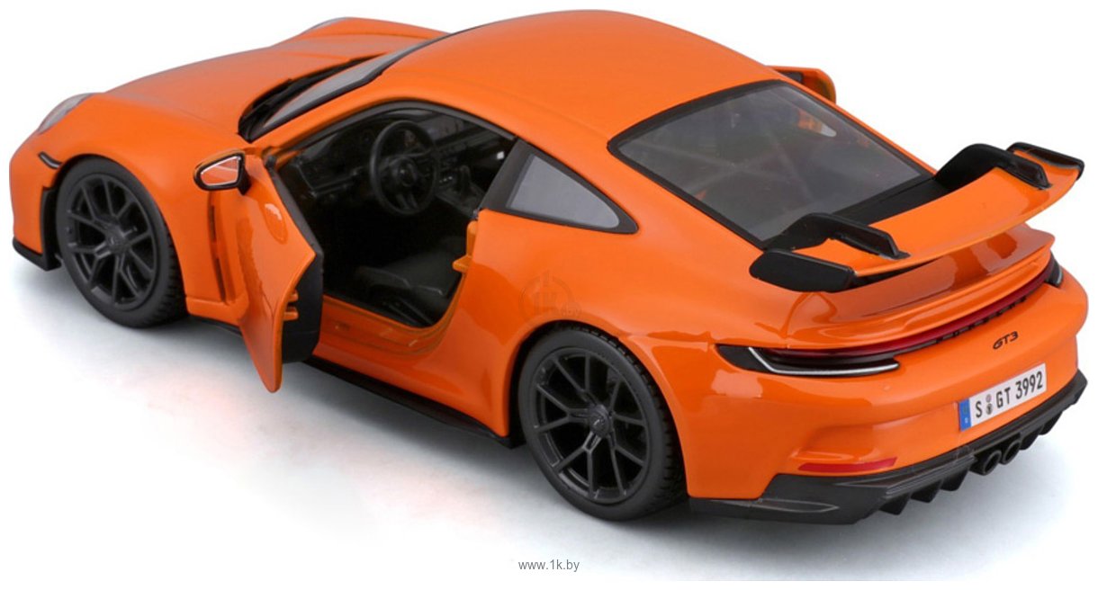 Фотографии Bburago Porsche 911 GT3 18-21104 (оранжевый)