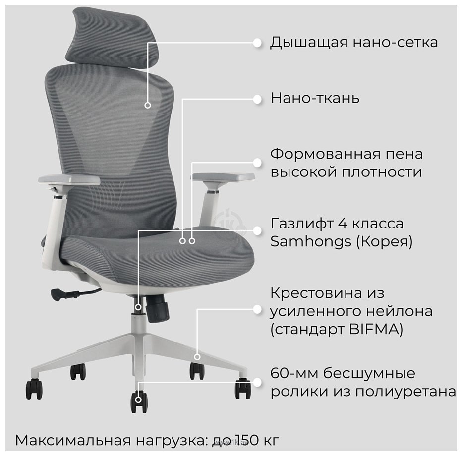 Фотографии Evolution Office Comfort (серый)
