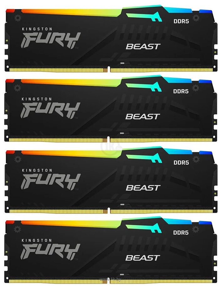 Фотографии Kingston FURY Beast RGB KF552C40BBAK4-128