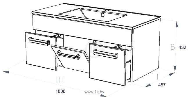 Фотографии Triton Ника-100 подвесная вишня