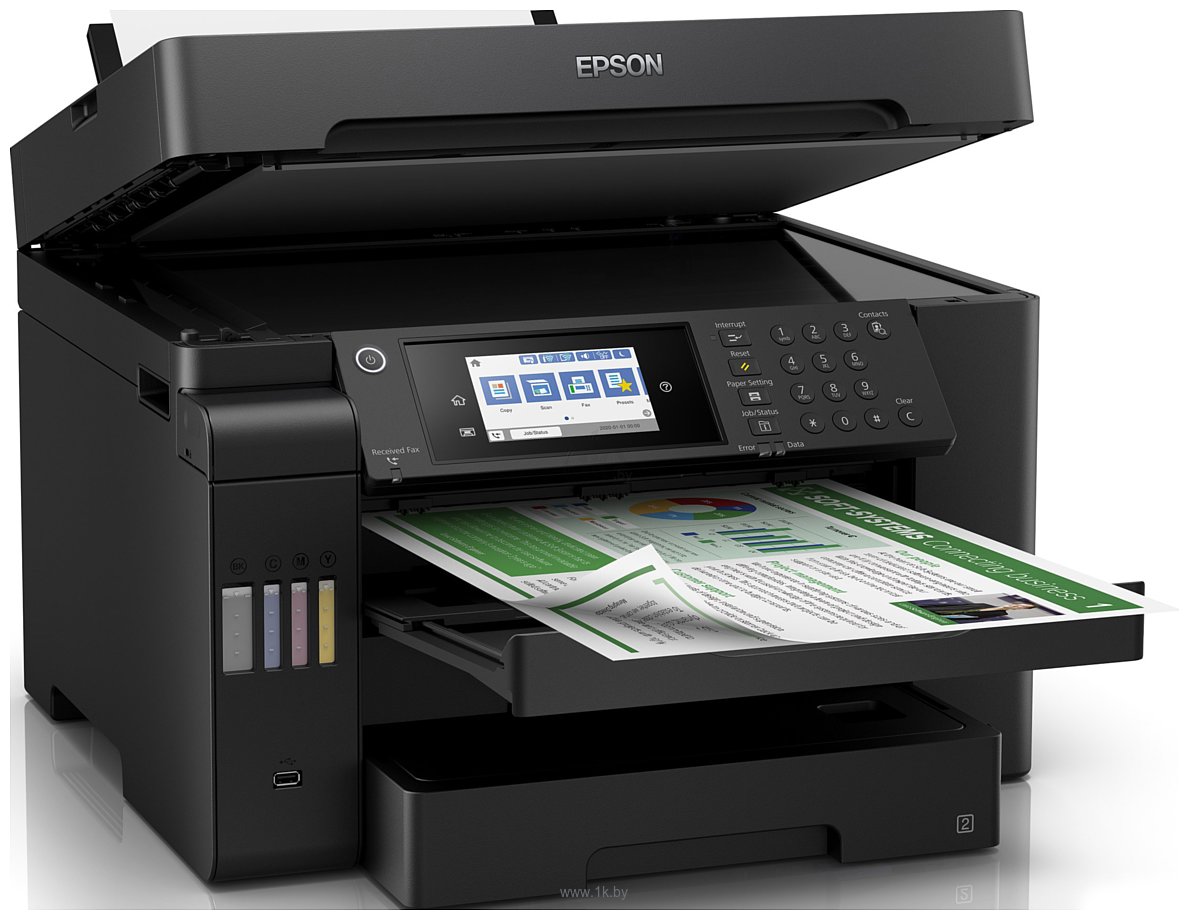 Фотографии Epson L15150 (ресурс стартовых контейнеров 7500/6000, контейнер 008)