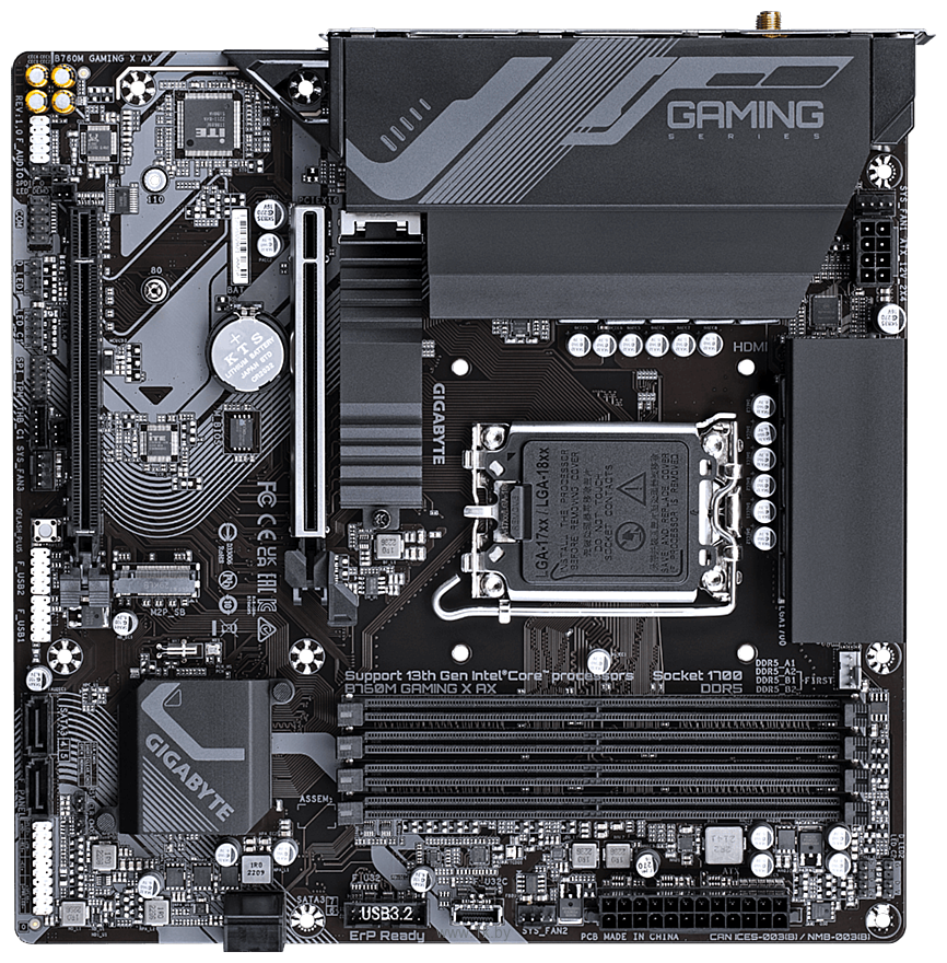 Фотографии Gigabyte B760M Gaming X AX (rev. 1.x)