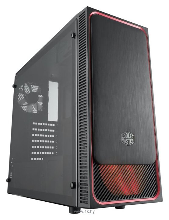 Фотографии Cooler Master MasterBox E500L (MCB-E500L-KA5N-S01) w/o PSU Black/red