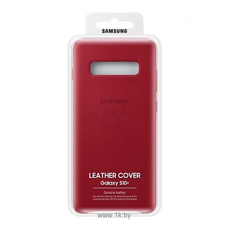 Фотографии Samsung Leather Cover для Samsung Galaxy S10 Plus (красный)