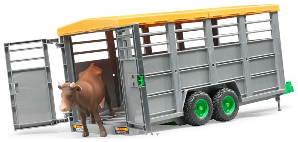 Фотографии Bruder Livestock trailer with 1 cow 02227