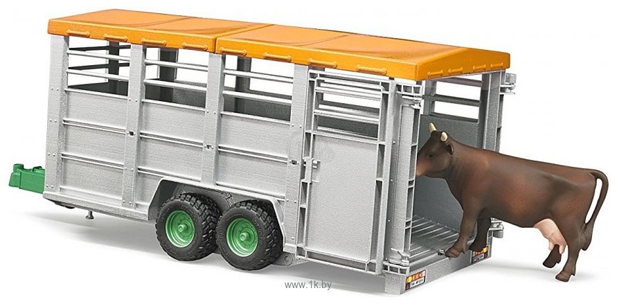 Фотографии Bruder Livestock trailer with 1 cow 02227