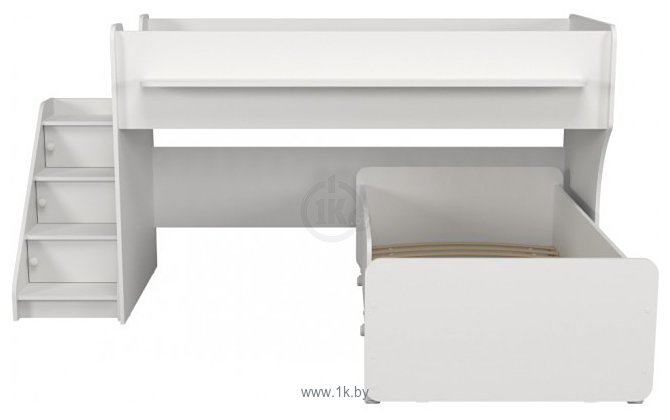 Фотографии Капризун 12 Р444-2 с лестницей и ящиками (белый)