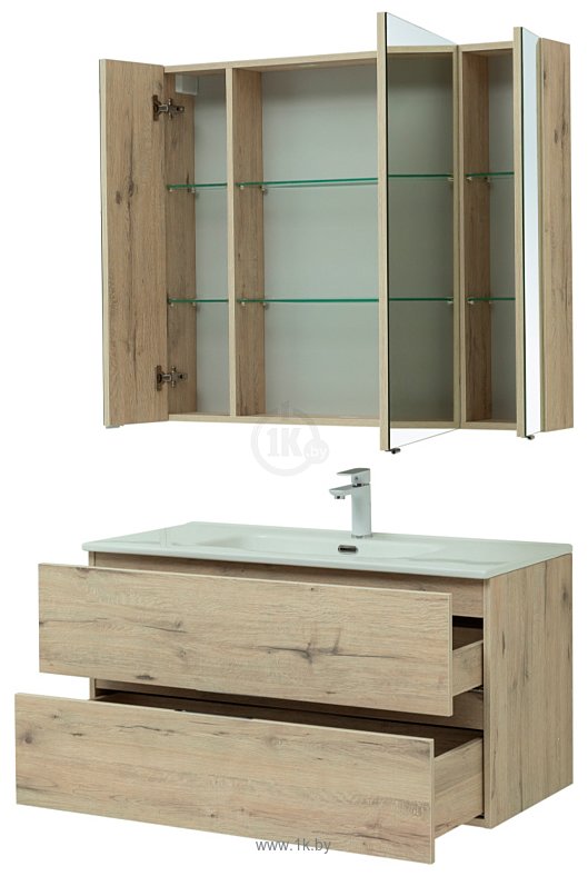Фотографии Aquanet Комплект мебели для ванной комнаты Алвита New 100 274203