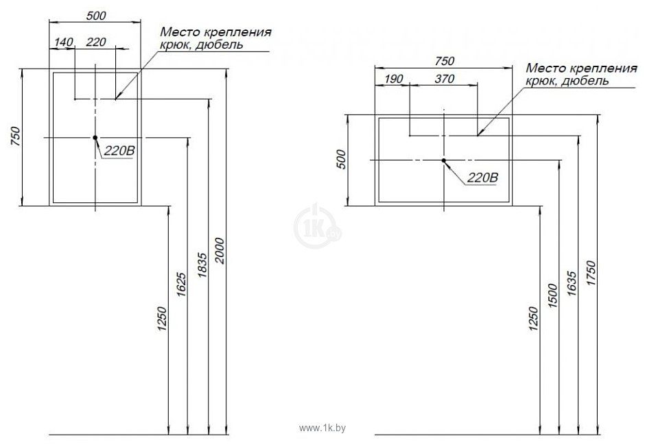 Фотографии Aquanet  Оптима 50x75 Led 288962