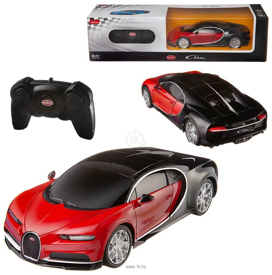 Фотографии Rastar Bugatti Chiron 76100R (красный)