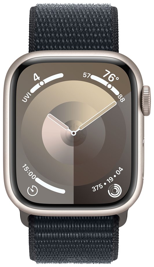 Фотографии Apple Watch Series 9 41 мм (алюминиевый корпус, нейлоновый ремешок)