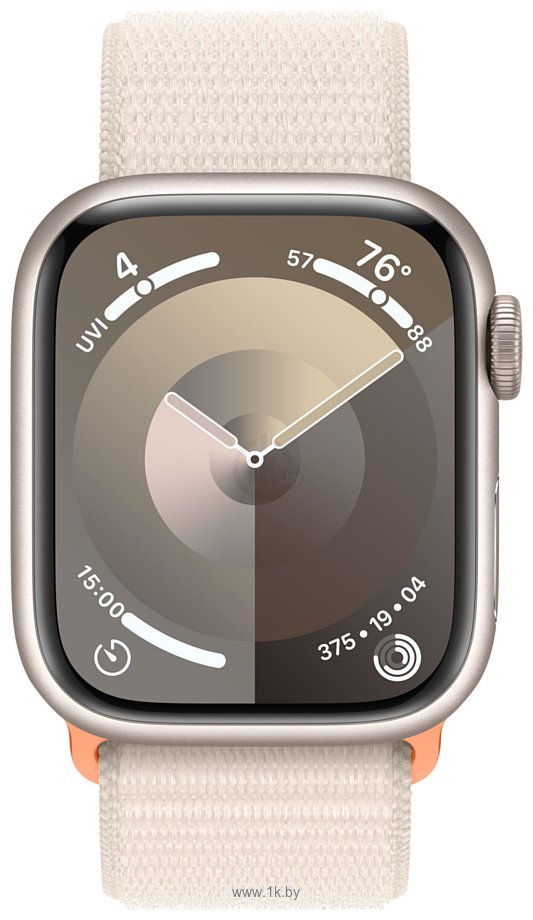 Фотографии Apple Watch Series 9 41 мм (алюминиевый корпус, нейлоновый ремешок)
