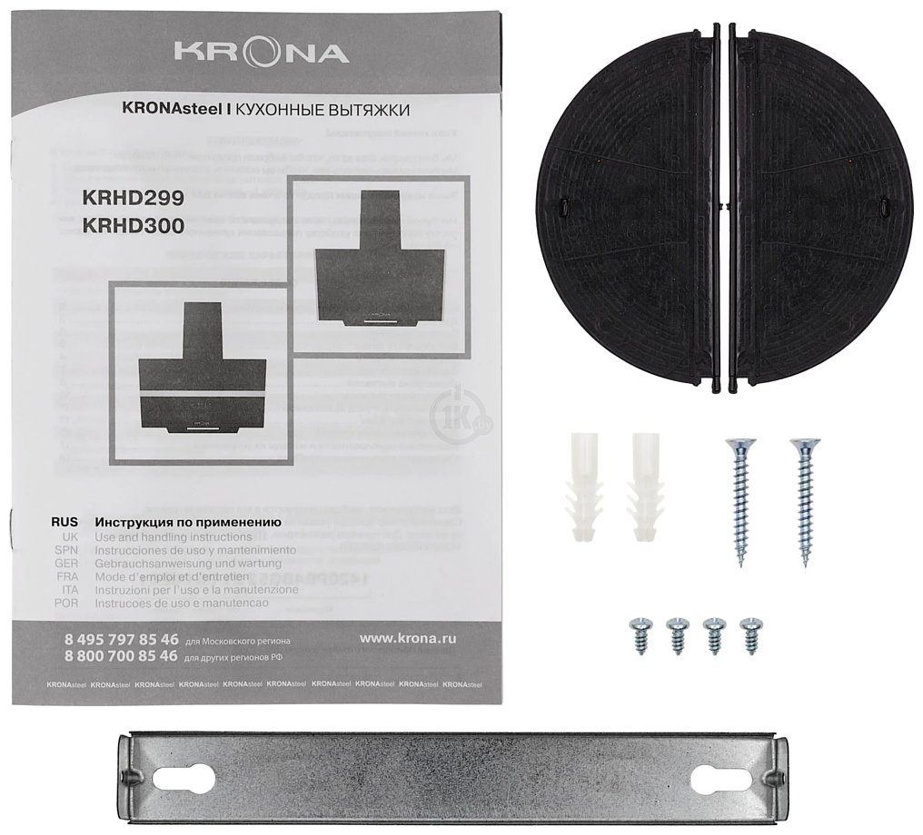 Фотографии Krona Gabriele E 600 КА-00010304 Black/Inox 2S