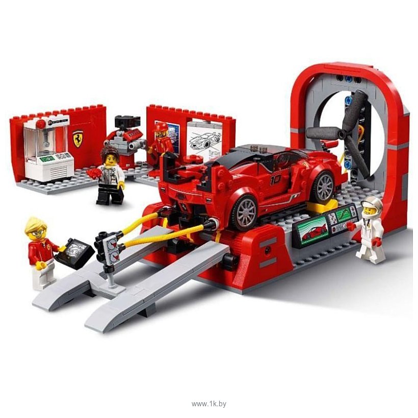 Фотографии Lepin Speed Champions 28005 Ferrari FXX K и Центр Разработки