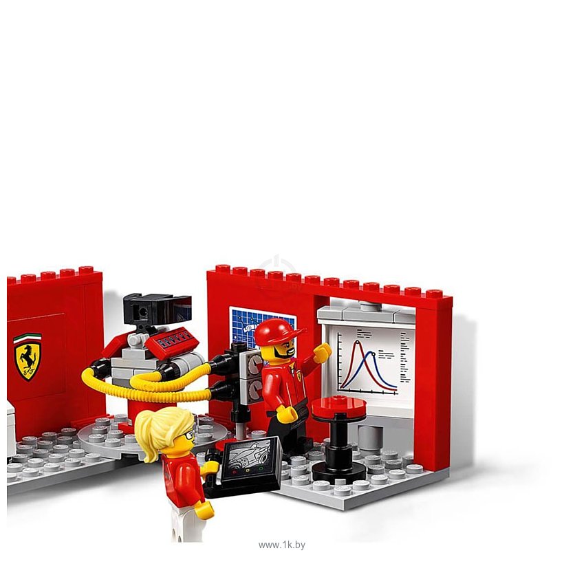 Фотографии Lepin Speed Champions 28005 Ferrari FXX K и Центр Разработки