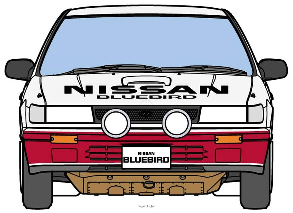 Фотографии Hasegawa Nissan Bluebird 4Door Sedan SSS-R (U12) Early (1987) 1/24 21135