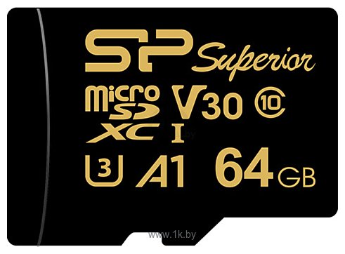 Фотографии Silicon Power Superior Golden A1 microSDXC SP064GBSTXDV3V1GSP 64GB