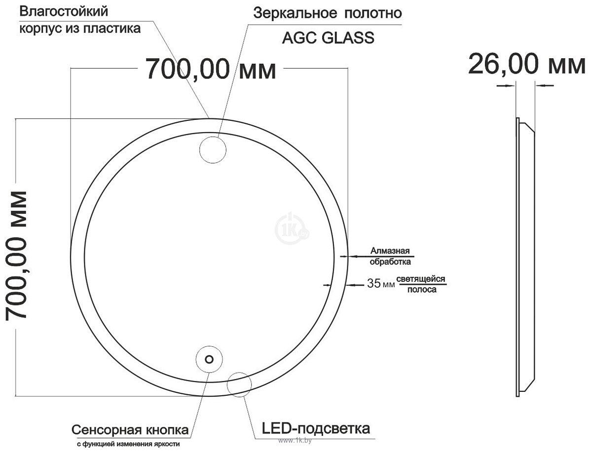 Фотографии Mixline  Мия 545273 (с подсветкой)