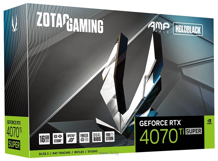 Фотографии ZOTAC GeForce RTX 4070 Ti Super AMP Holo 16GB GDDR6X (ZT-D40730F-10P)