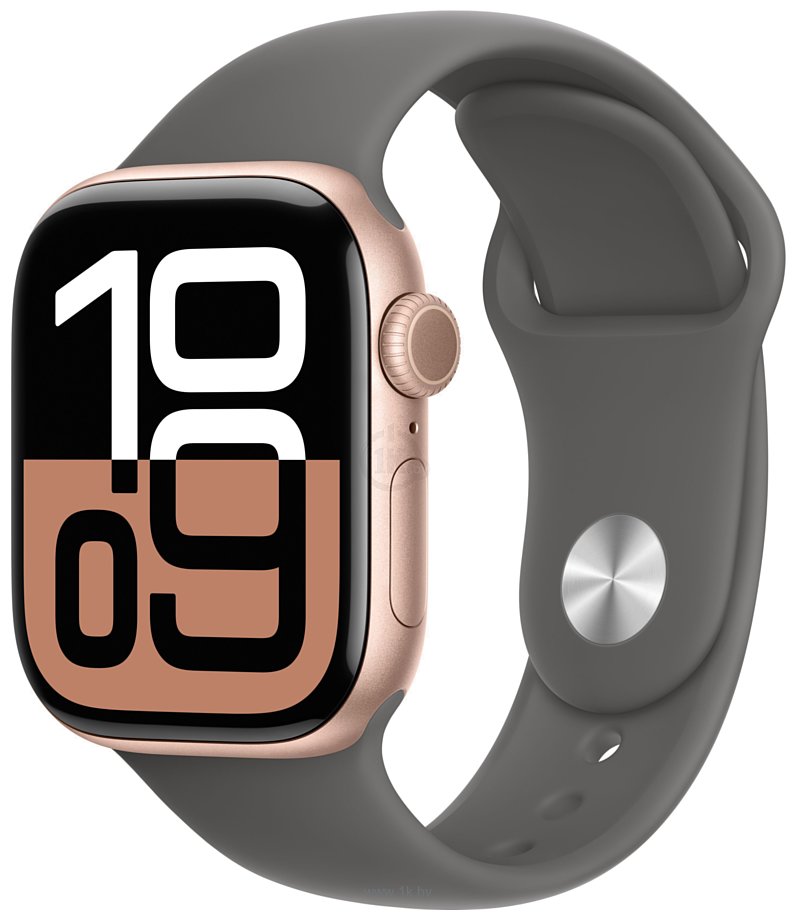 Фотографии Apple Watch Series 10 42 мм (алюминиевый корпус, спортивный силиконовый ремешок S/M)