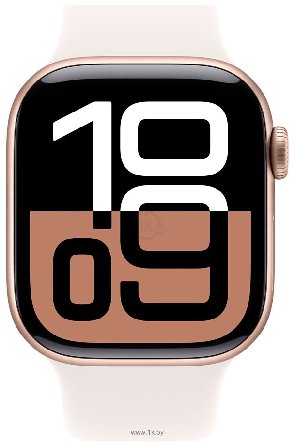Фотографии Apple Watch Series 10 42 мм (алюминиевый корпус, спортивный силиконовый ремешок S/M)