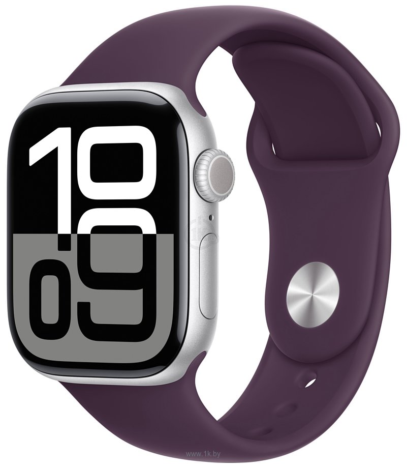 Фотографии Apple Watch Series 10 42 мм (алюминиевый корпус, спортивный силиконовый ремешок S/M)