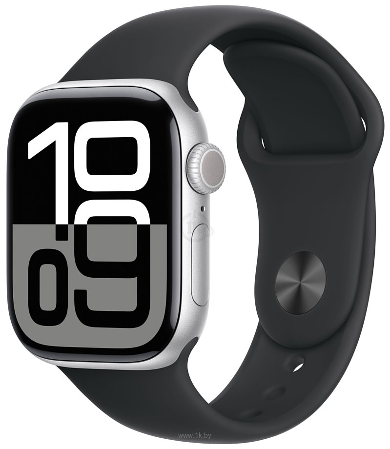 Фотографии Apple Watch Series 10 42 мм (алюминиевый корпус, спортивный силиконовый ремешок S/M)