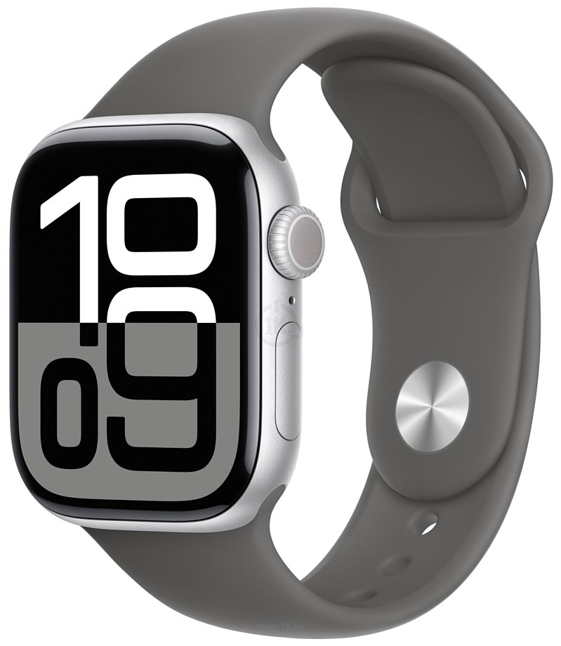 Фотографии Apple Watch Series 10 42 мм (алюминиевый корпус, спортивный силиконовый ремешок S/M)