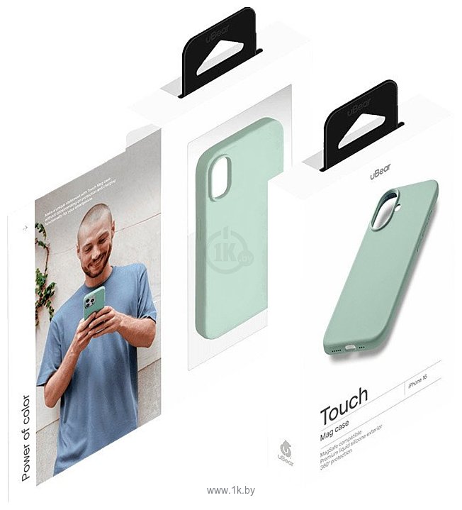 Фотографии uBear Touch Mag Case для Apple iPhone 16 (холодная мята)