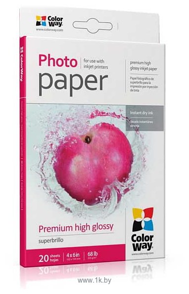Фотографии Colorway суперглянцевая 10x15 255 г/м 20л (PSG2550204R)
