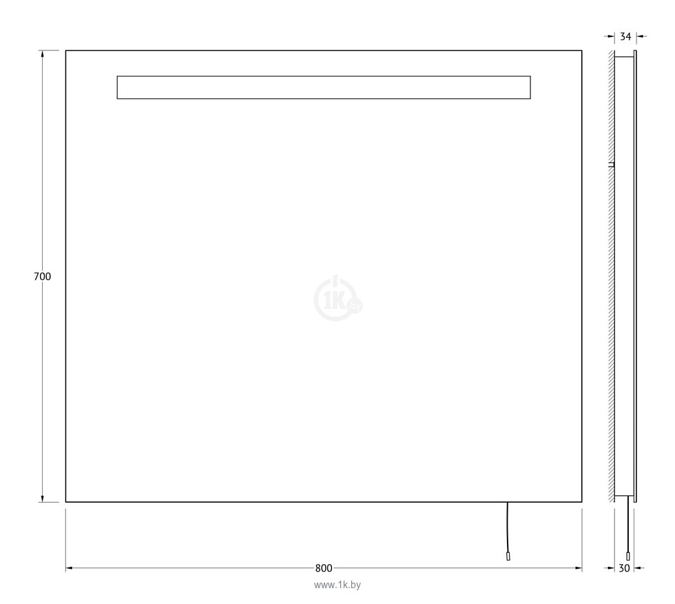 Фотографии Ellux Linea LED 80х70 (LIN-A1 9119)