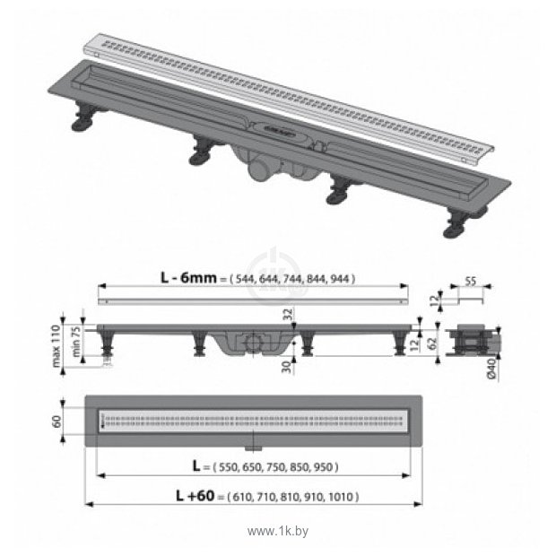 Фотографии Alcaplast APZ9-650M