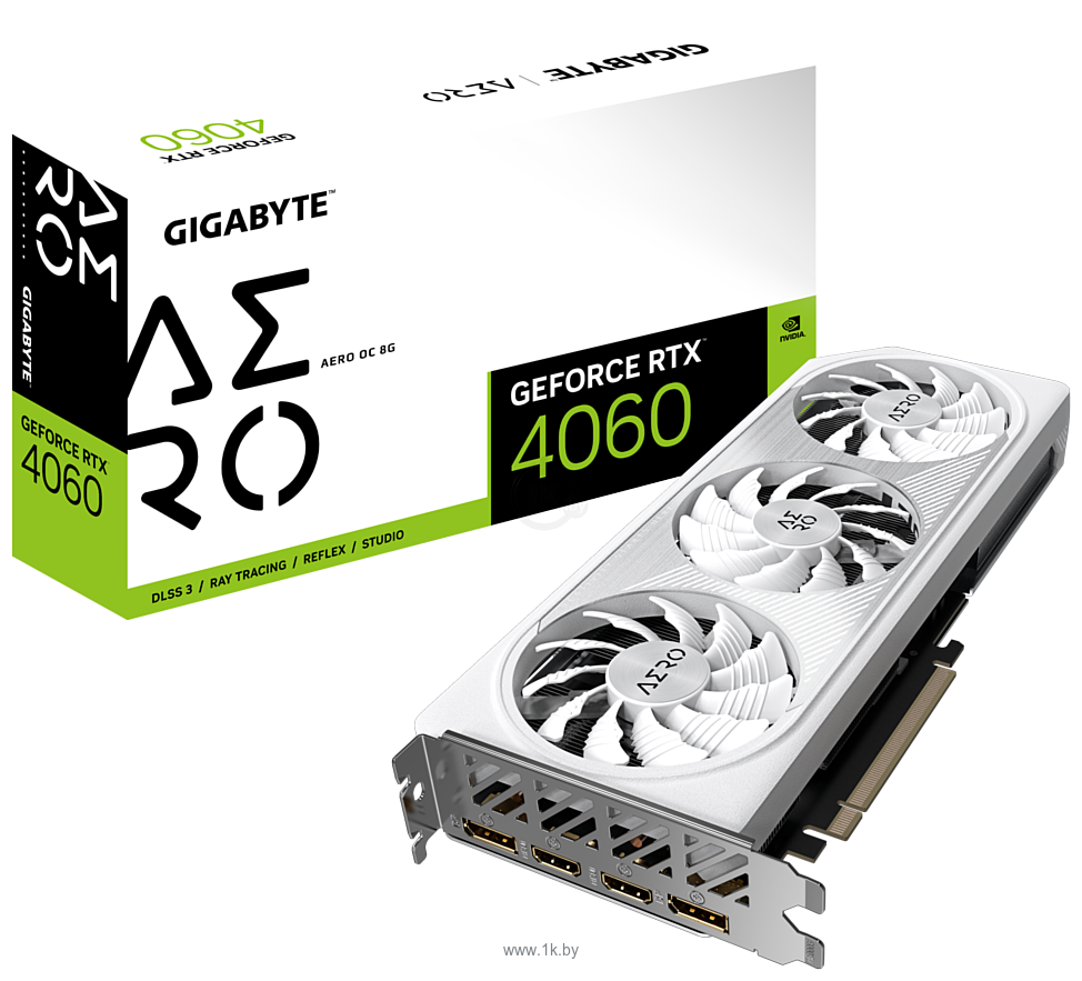 Фотографии Gigabyte GeForce RTX 4060 Aero OC 8G (GV-N4060AERO OC-8GD)