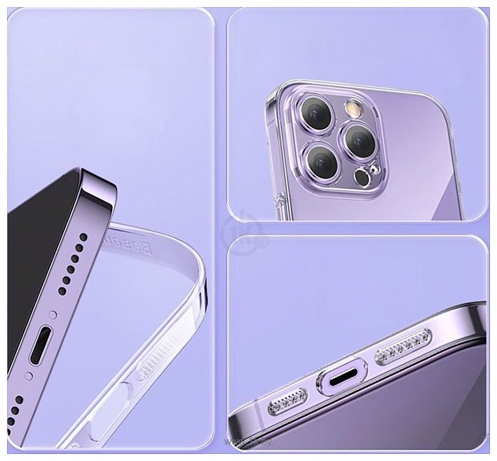 Фотографии Baseus Crystal Series Ultra-Thin Case для iPhone 13 (прозрачный)