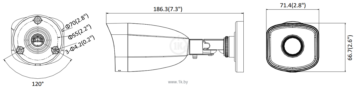 Фотографии HiLook IPC-B121H (4 мм)