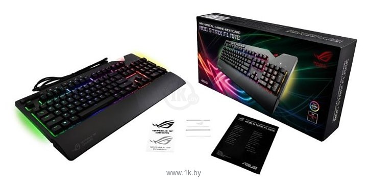 Фотографии ASUS ROG Strix Flare Cherry MX black black USB