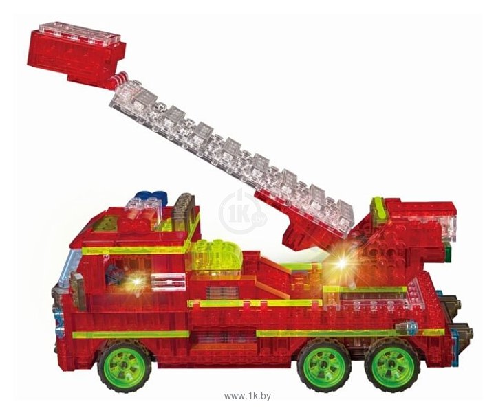Фотографии Crystaland Lighted Brix 99031 Пожарная машина