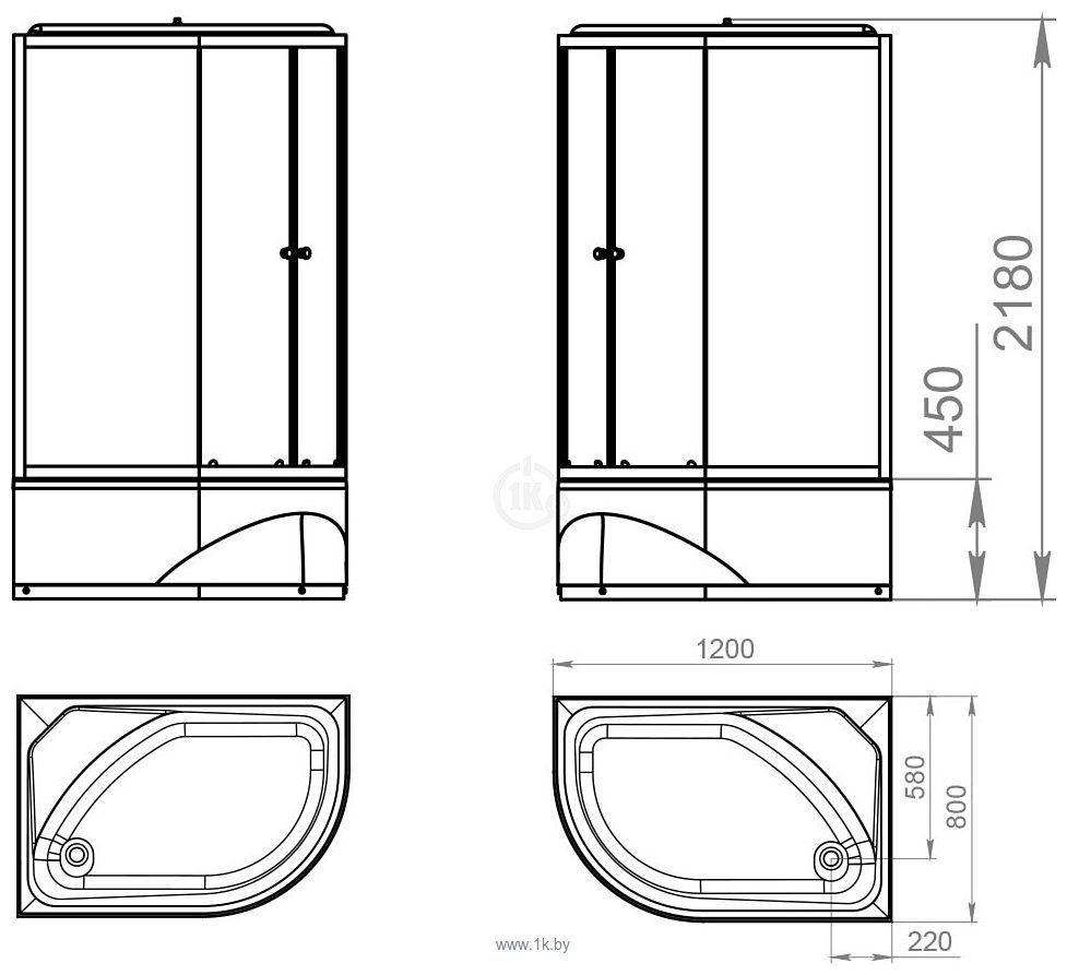 Фотографии Domani-Spa Delight 128 High 120x80 L с гидромассажем (белый/матовый)