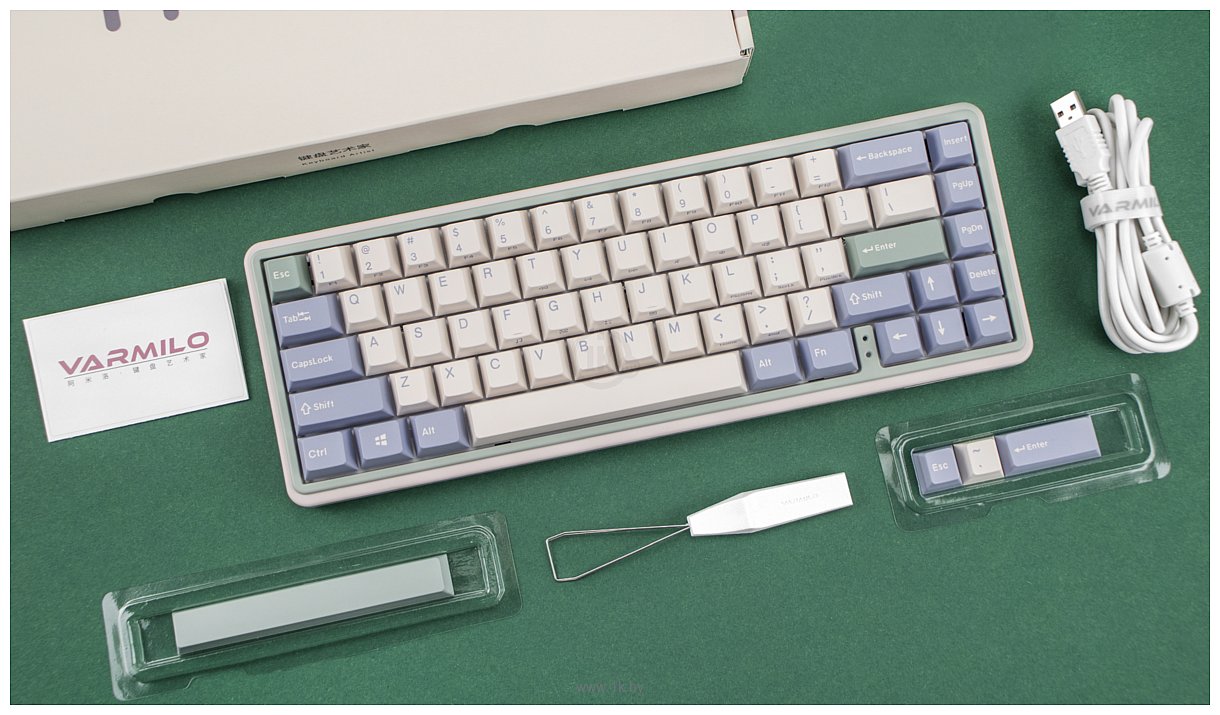 Фотографии Varmilo Minilo Eucalyptus VXB67 EC Daisy V2 (без кириллицы)