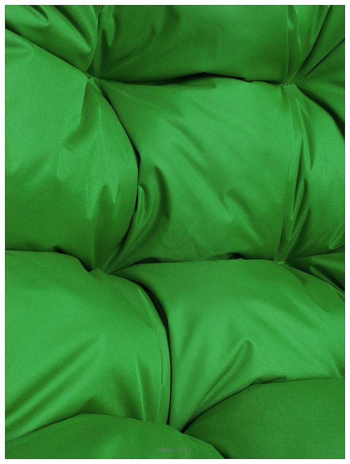Фотографии M-Group Для двоих Люкс 11510204 (коричневый ротанг/зеленая подушка)