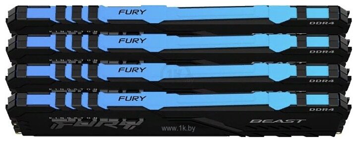 Фотографии Kingston FURY Beast RGB KF436C18BBAK4/128