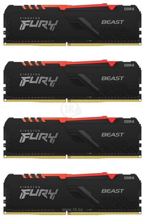 Фотографии Kingston FURY Beast RGB KF436C18BBAK4/128